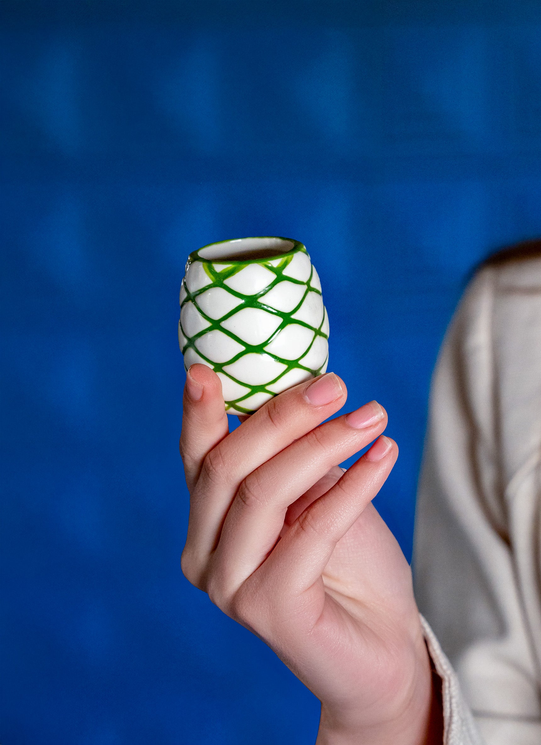 Tequila Bottle with Ceramic Shot Glasses