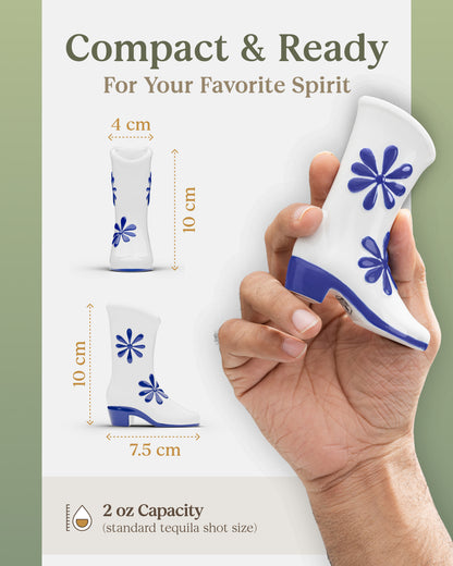 Cowboy Shot Glasses Set - Blue