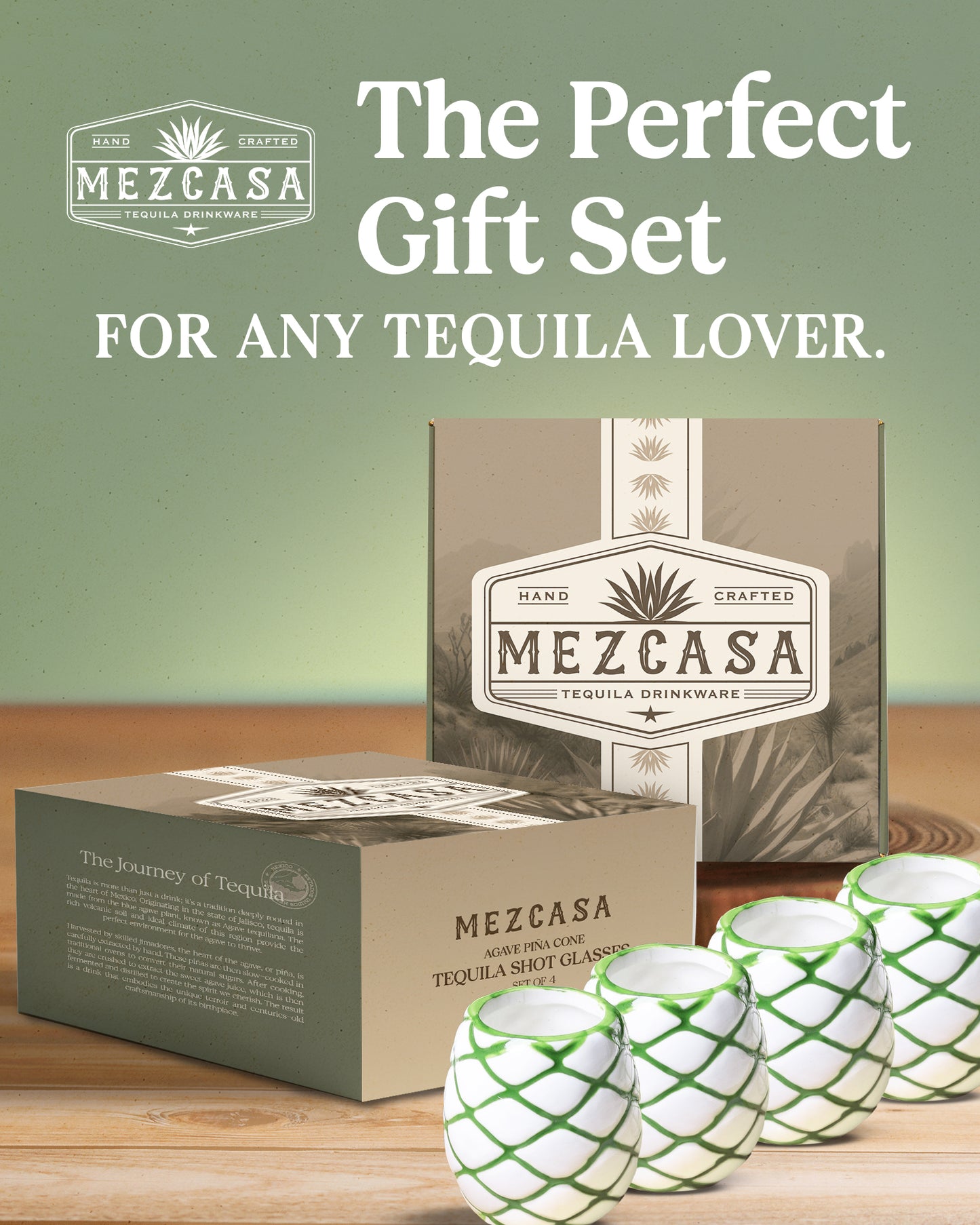 Tequila Shot Glasses Set (Agave)