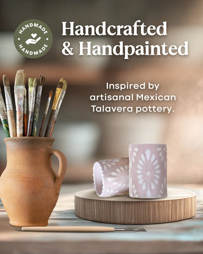 Talavera Shot Glasses Set (Blush Stone)