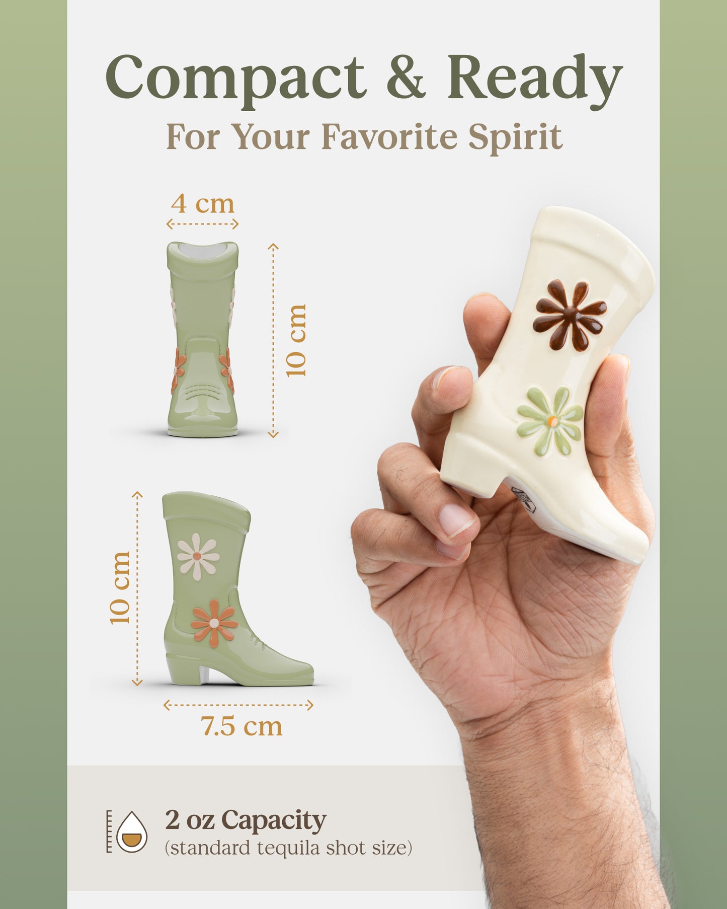 Cowboy Boot Shot Glasses Set – Multi-Color