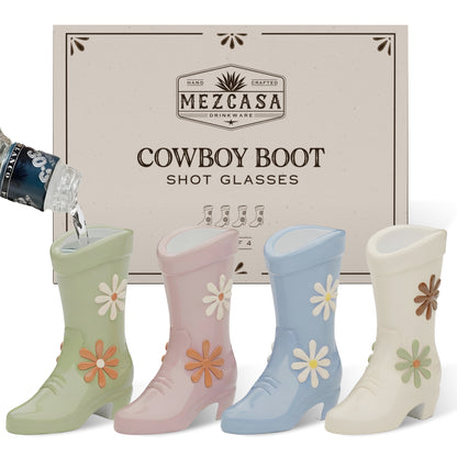 Cowboy Boot Shot Glasses Set – Multi-Color